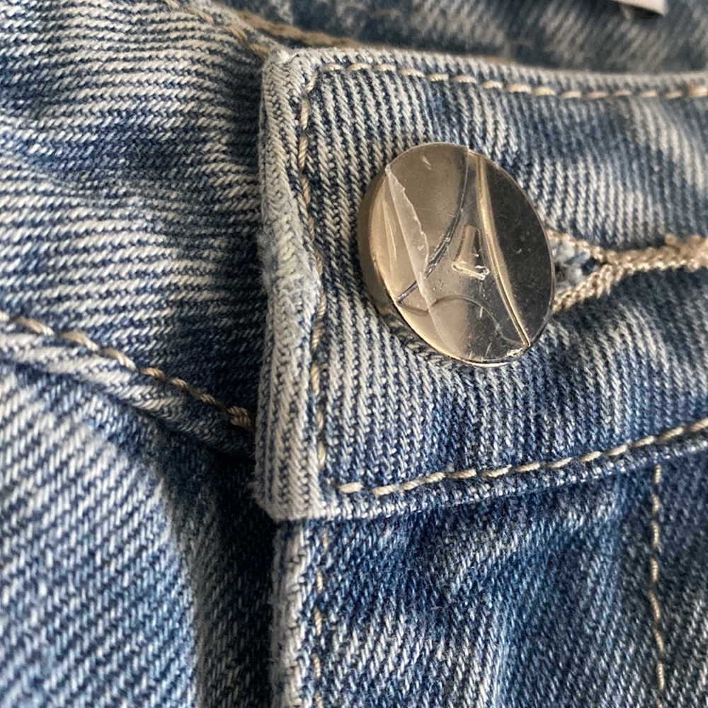 Line Art Boyfriend Jeans - Mid Blue - Picture 10 of 13